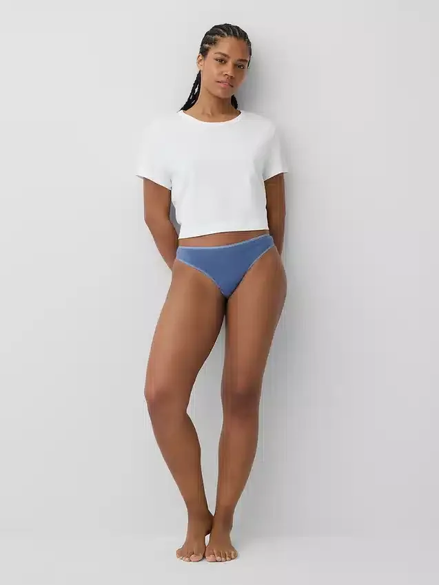 Tanga de algodón elástico orgánico