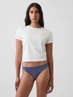 Tanga de algodón orgánico elástico de máxima suavidad