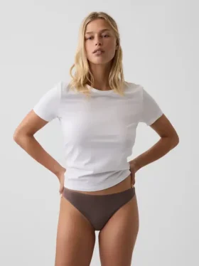 Tanga de algodón orgánico elástico de máxima suavidad