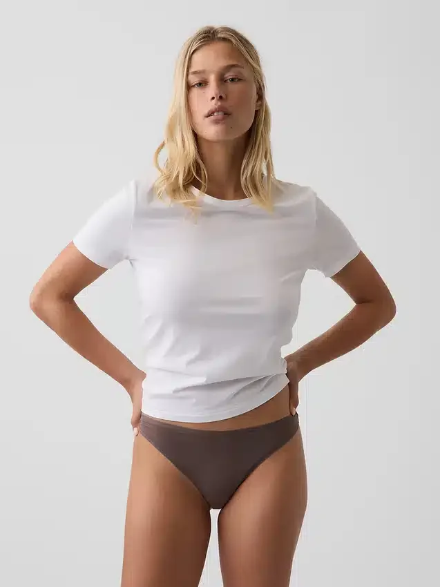 Tanga de algodón orgánico elástico de máxima suavidad