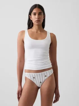 Tanga de algodón orgánico elástico de máxima suavidad