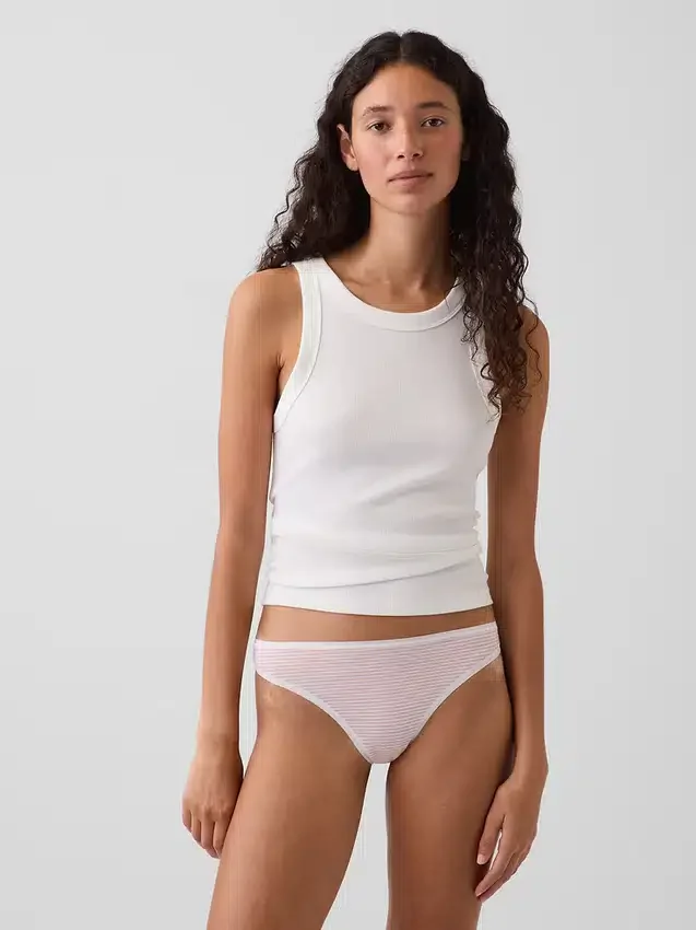 Tanga de algodón orgánico elástico de máxima suavidad