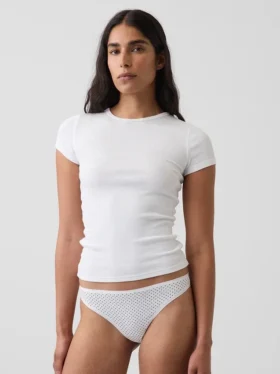 Tanga de algodón orgánico elástico de máxima suavidad