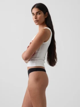 Tanga de algodón orgánico elástico de máxima suavidad