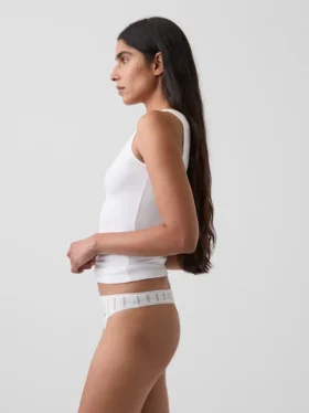 Tanga de algodón orgánico elástico de máxima suavidad