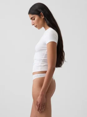 Tanga de algodón orgánico elástico de máxima suavidad