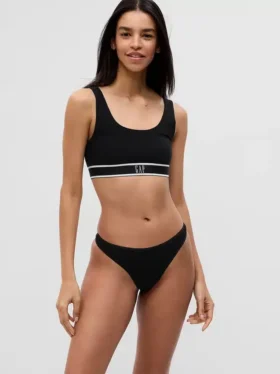 Tanga de algodón orgánico elástico (paquete de 3)