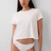 Tanga invisible de algodón elástico orgánico
