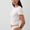 Tanga invisible de algodón elástico orgánico