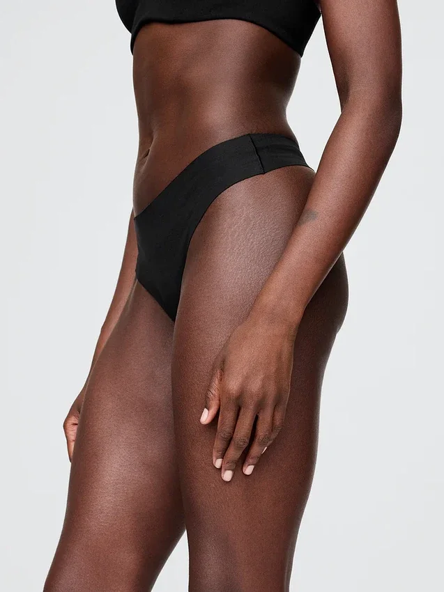 Tanga invisible de algodón elástico orgánico