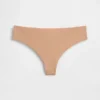 Tanga invisible de algodón elástico orgánico