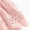 Top con dobladillo de ojales para bebés y niños pequeños