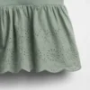 Top con dobladillo de ojales para bebés y niños pequeños