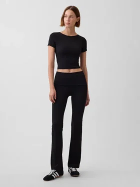Top corto cruzado reversible GapFit Smooth