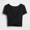 Top corto cruzado reversible GapFit Smooth