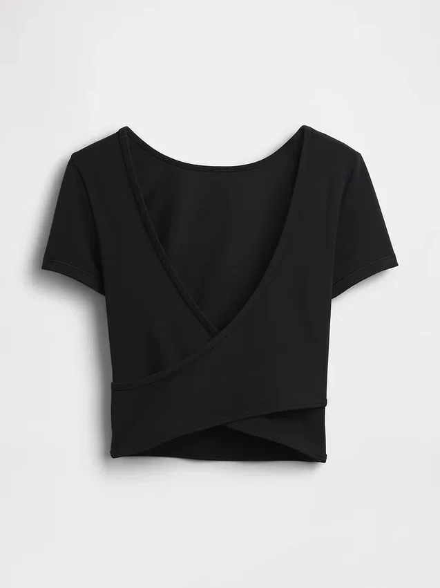 Top corto cruzado reversible GapFit Smooth