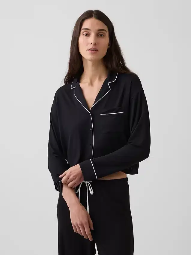 Top de pijama corto de modal supersuave