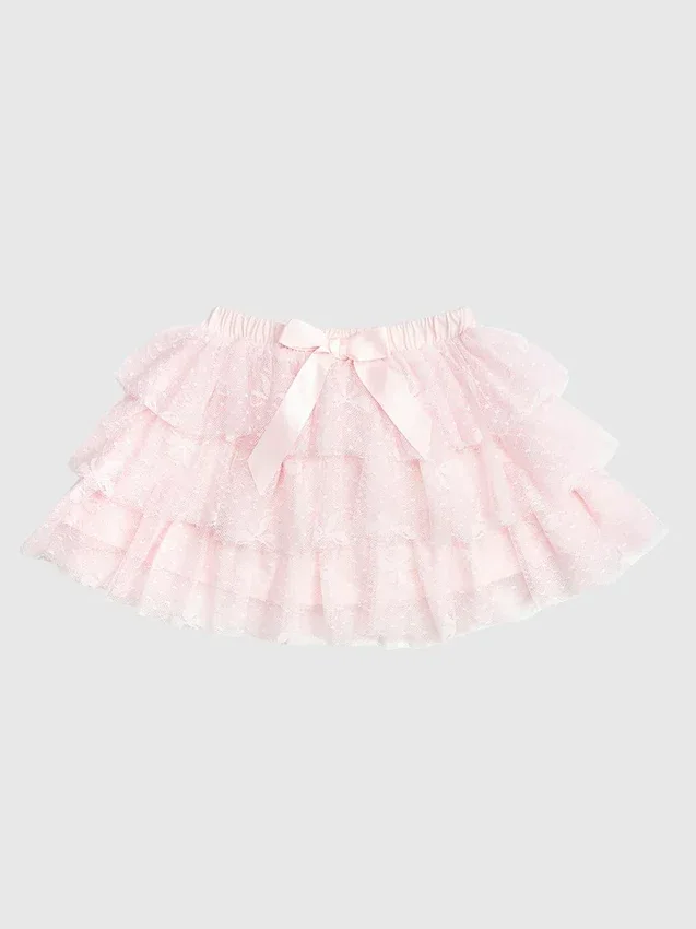 Tutú de encaje en capas con lazo de Sweet Wink