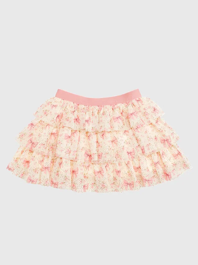 Tutu de pétalos con estampado floral discreto de Sweet Wink