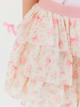 Tutu de pétalos con estampado floral discreto de Sweet Wink