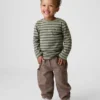 Vaqueros «Barrel» con bolsillos en forma de oso y cintura elástica para bebés y niños pequeños
