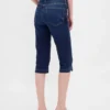 Vaqueros capri cortos de talle alto