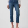 Vaqueros capri de talle alto
