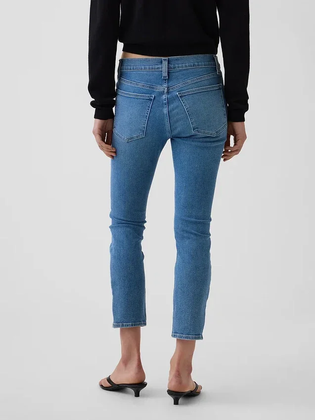 Vaqueros capri de talle bajo