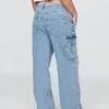 Vaqueros cargo holgados de talle medio estilo años 90