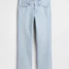 Vaqueros cortos de talle bajo, largos y ajustados