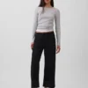 Vaqueros cortos holgados de talle bajo, ultrasuaves y de estilo «90s»