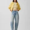 Vaqueros cropped de talle alto