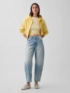 Vaqueros cropped de talle alto