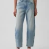 Vaqueros cropped de talle alto