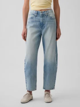 Vaqueros cropped de talle alto