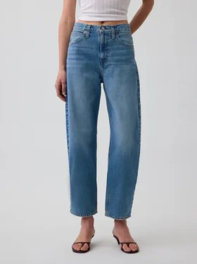 Vaqueros cropped de talle alto