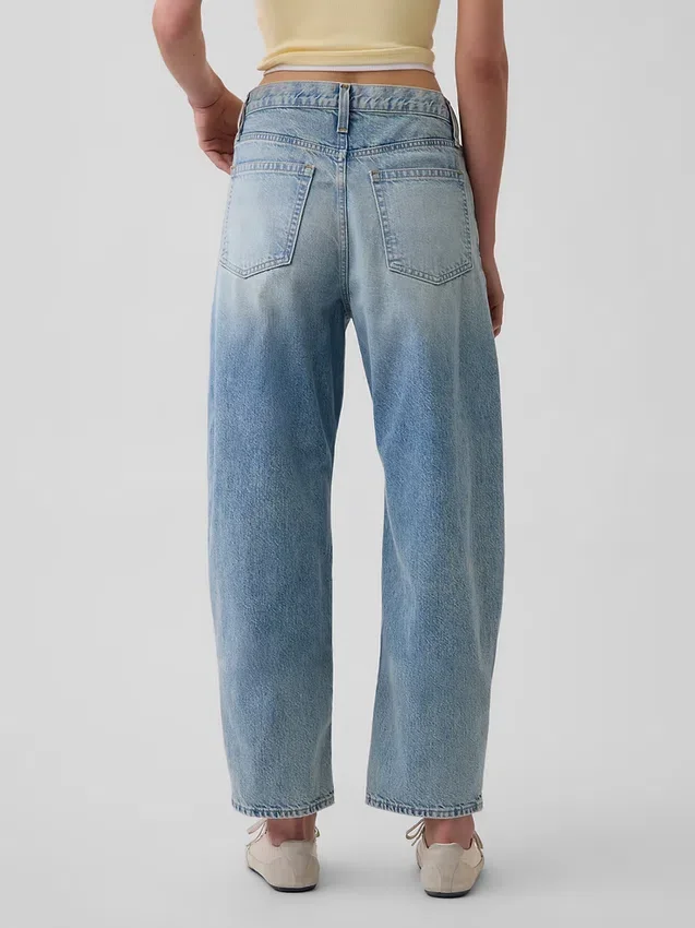 Vaqueros cropped de talle alto