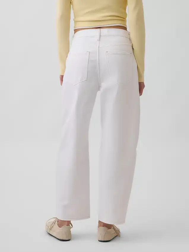 Vaqueros cropped de talle alto