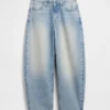 Vaqueros cropped de talle alto