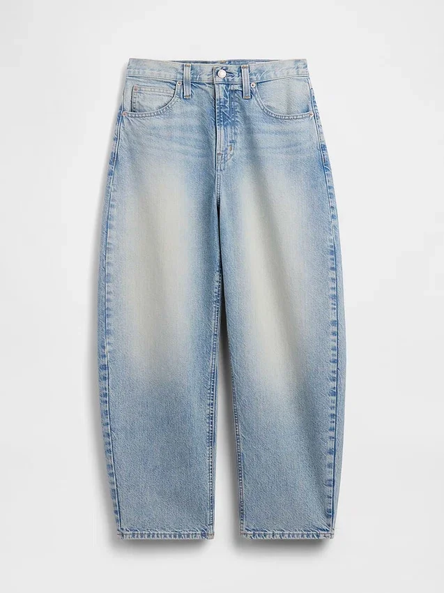 Vaqueros cropped de talle alto