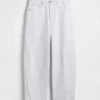 Vaqueros cropped de talle alto