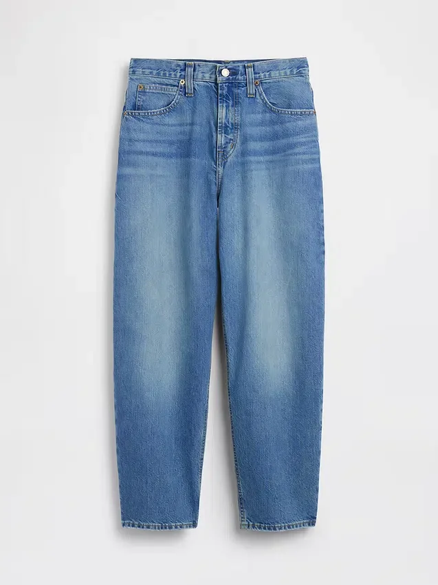 Vaqueros cropped de talle alto