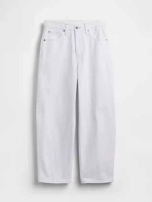 Vaqueros cropped de talle alto