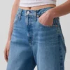 Vaqueros cropped de talle alto