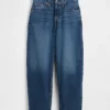 Vaqueros cropped de talle alto y corte acampanado