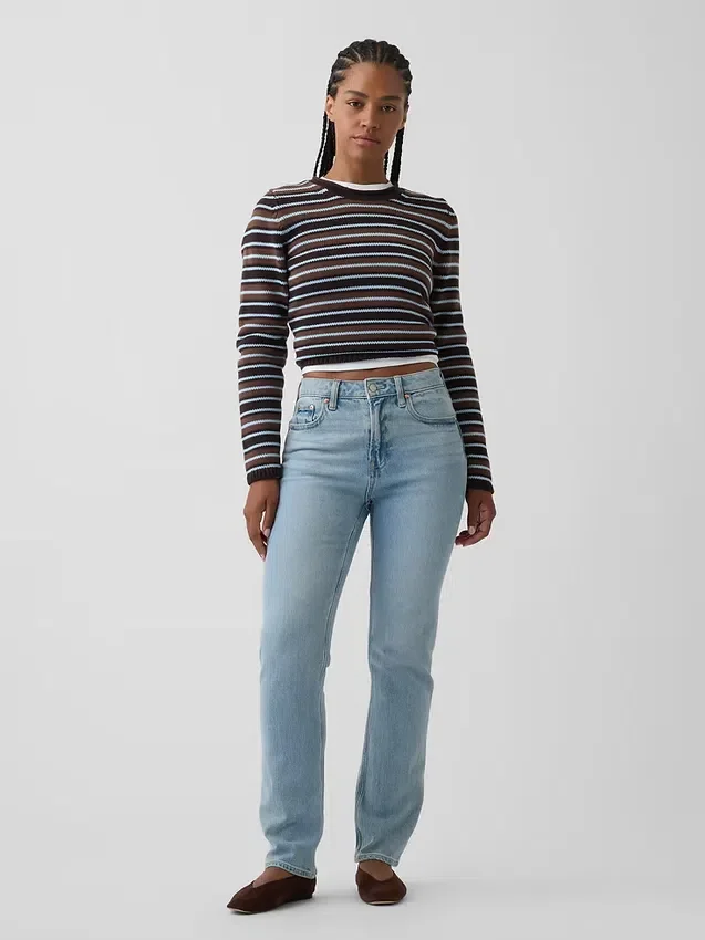 Vaqueros Curvy de talle alto, estilo «90s», ajustados y de corte recto