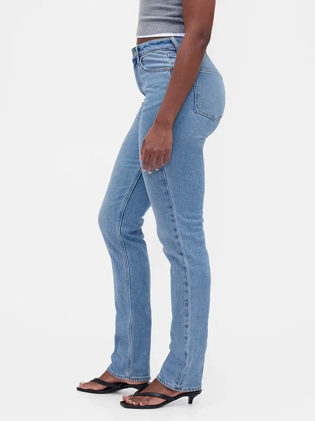 Vaqueros Curvy de talle alto, estilo «90s», ajustados y de corte recto