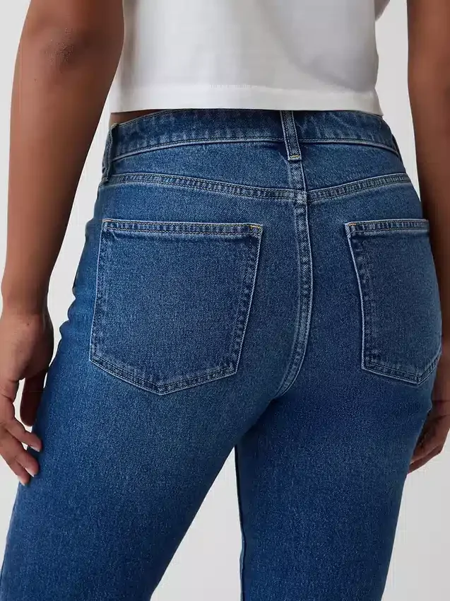 Vaqueros Curvy de talle alto, estilo «90s», ajustados y de corte recto