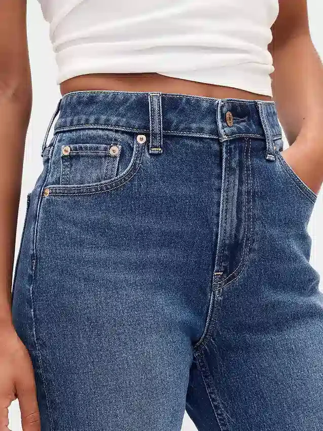 Vaqueros Curvy de talle alto, estilo «90s», ajustados y de corte recto