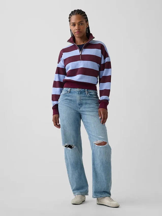 Vaqueros curvy de talle alto y corte recto